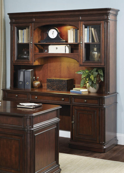 Liberty Brayton Manor Jr Executive Credenza Hutch in Cognac - Furniture Max (Falls Church,VA) *