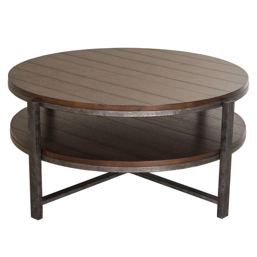 Liberty Breckinridge Round Cocktail Table in Mahogany - Furniture Max (Falls Church,VA) *