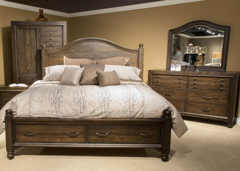 Liberty Catawba Hills Queen Poster Bed in Peppercorn 816-BR-QPS - Furniture Max (Falls Church,VA) *