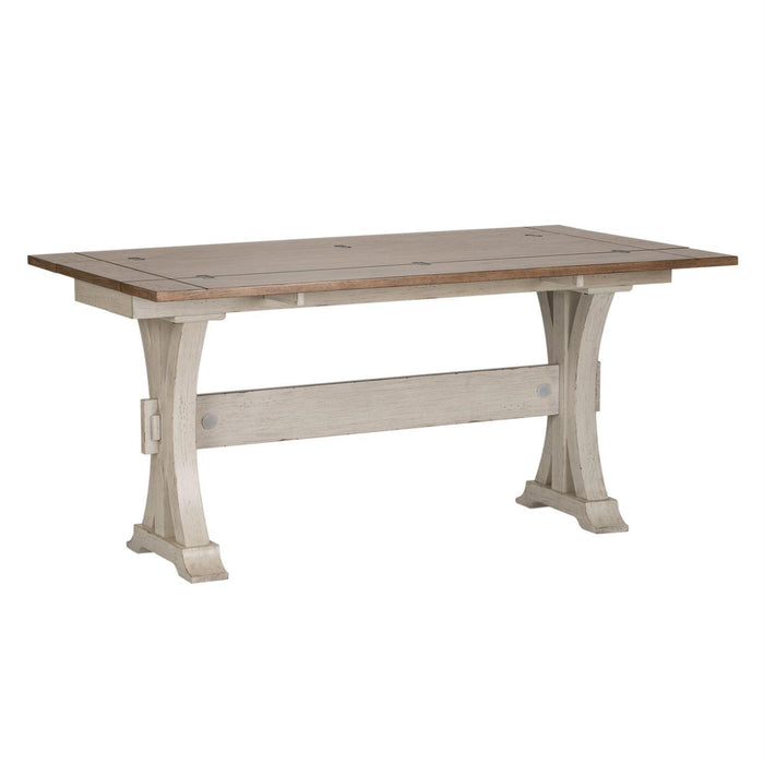 Liberty Farmhouse Reimagined Flip Lid Sofa Table in Antique White - Furniture Max (Falls Church,VA) *