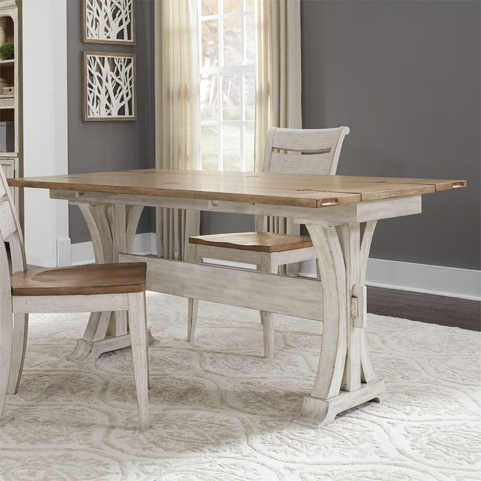 Liberty Farmhouse Reimagined Flip Lid Sofa Table in Antique White - Furniture Max (Falls Church,VA) *