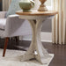 Liberty Farmhouse Reimagined Round Chair Side Table in Antique White - Furniture Max (Falls Church,VA) *