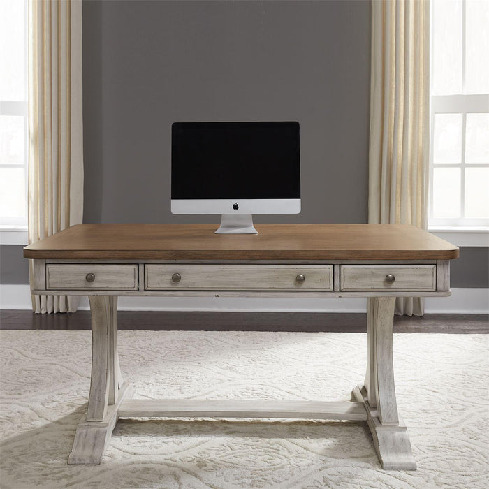 Liberty Farmhouse Reimagined Writing Desk in Antique White - Furniture Max (Falls Church,VA) *