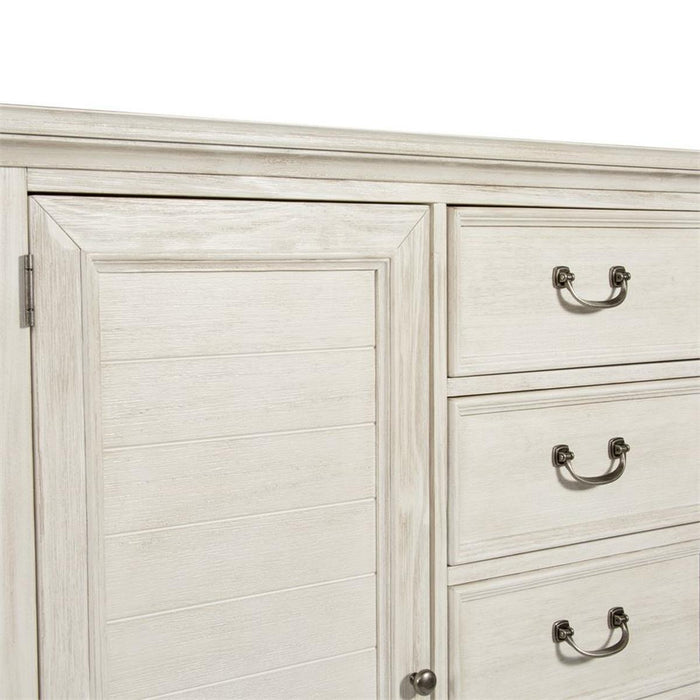 Liberty Funiture Bayside Gentleman's Chest  in Antique White - Furniture Max (Falls Church,VA) *