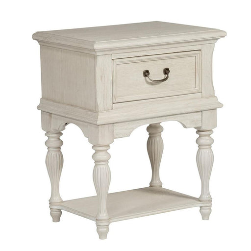Liberty Funiture Bayside Leg Nightstand in Antique White - Furniture Max (Falls Church,VA) *