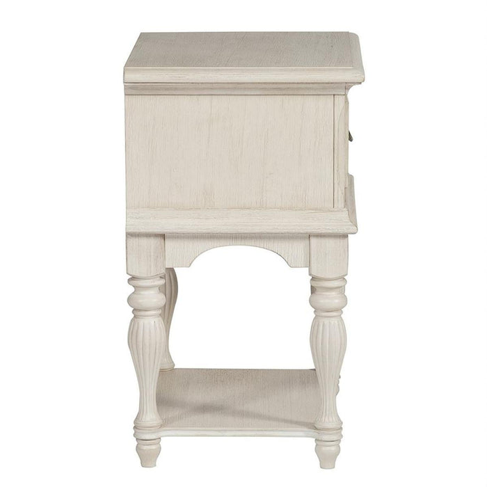 Liberty Funiture Bayside Leg Nightstand in Antique White - Furniture Max (Falls Church,VA) *