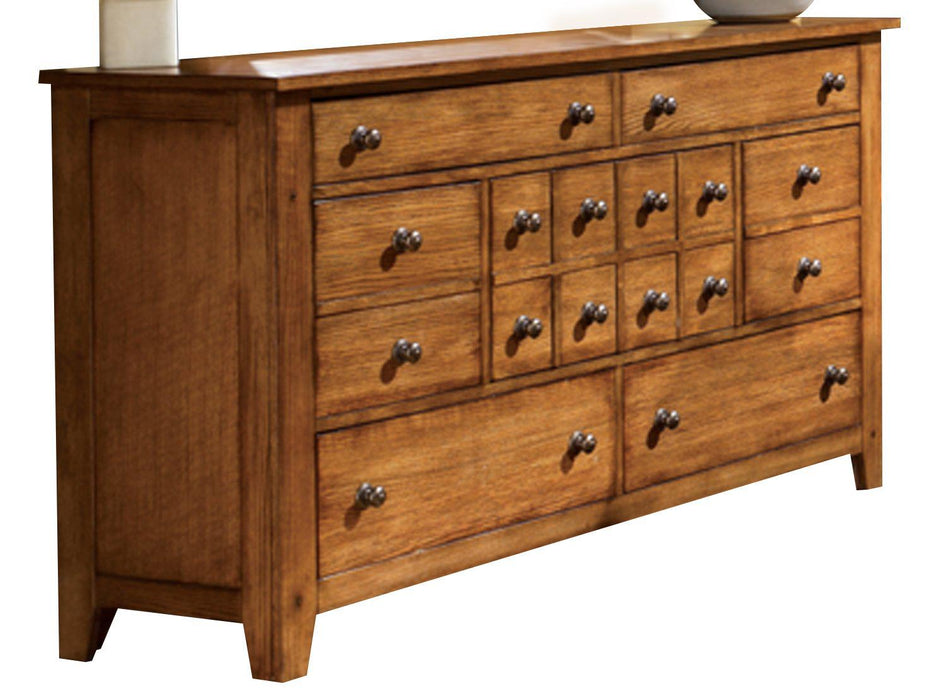 Liberty Furniture Grandpa's Cabin Dresser in Age Oak - Furniture Max (Falls Church,VA) *