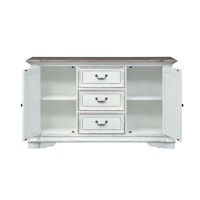 Liberty Furniture Abbey Park Buffet in Antique White - Furniture Max (Falls Church,VA) *