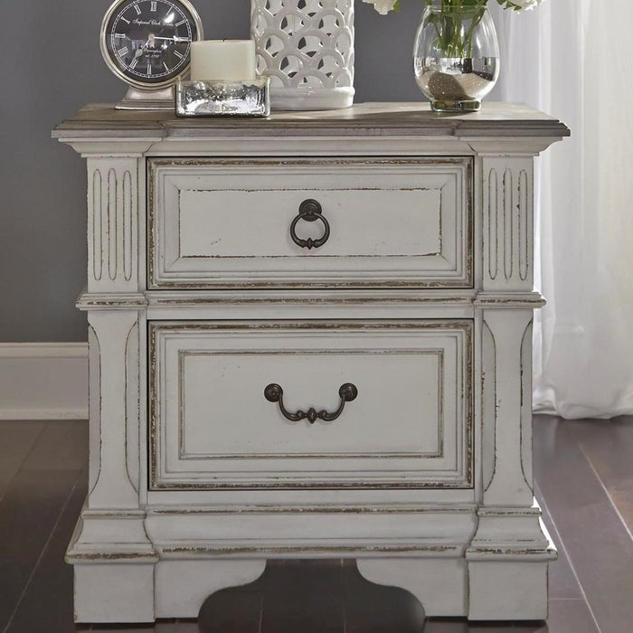 Liberty Furniture Abbey Park Drawer Nightstand in Antique White - Furniture Max (Falls Church,VA) *