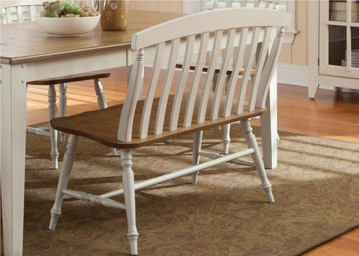 Liberty Furniture Al Fresco Slat Back Bench in Driftwood/Sand - Furniture Max (Falls Church,VA) *
