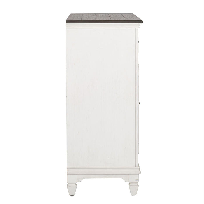 Liberty Furniture Allyson Park Buffet in White with Charcoal - Furniture Max (Falls Church,VA) *