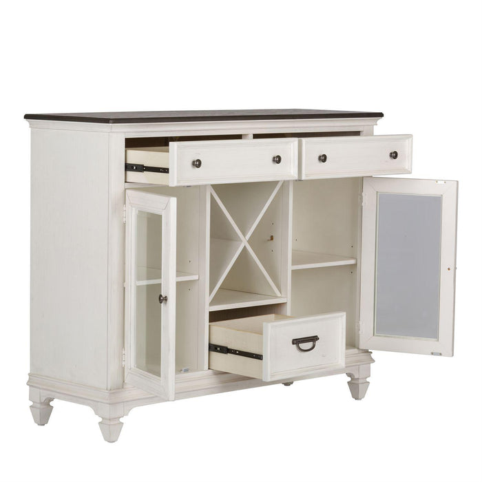 Liberty Furniture Allyson Park Buffet in White with Charcoal - Furniture Max (Falls Church,VA) *
