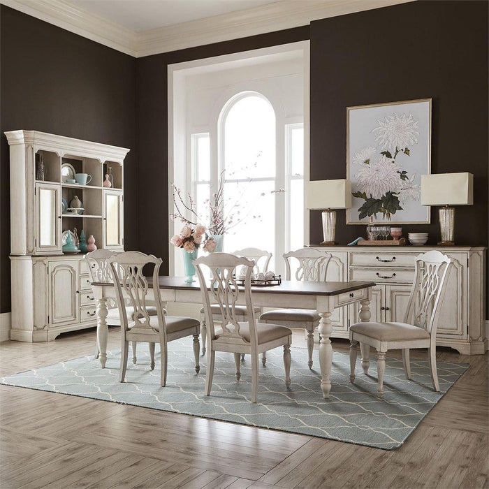 Liberty Furniture Abbey Road Rectangular Leg Table in Porcelain White - Furniture Max (Falls Church,VA) *