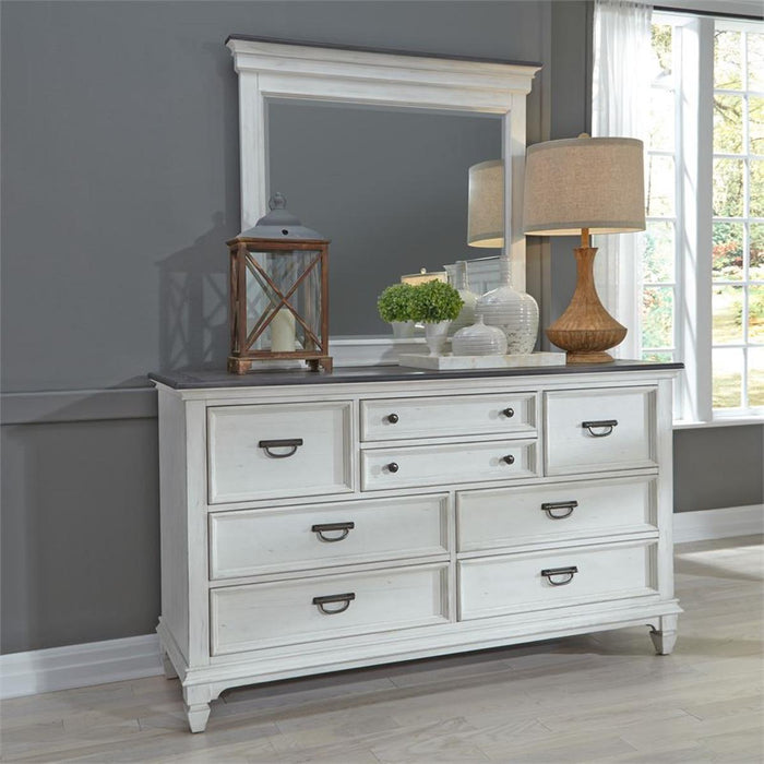 Liberty Furniture Allyson Park Mirror in Wirebrushed White - Furniture Max (Falls Church,VA) *