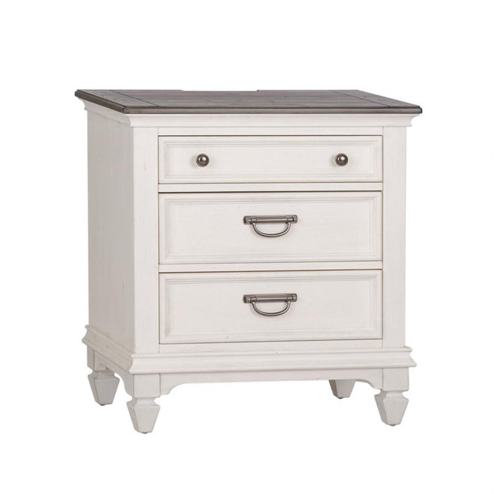 Liberty Furniture Allyson Park Nightstand in Wirebrushed White - Furniture Max (Falls Church,VA) *