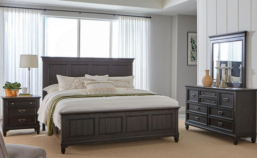 Liberty Furniture Allyson Park Queen Panel Bed in Wirebrushed Black Forest - Furniture Max (Falls Church,VA) *