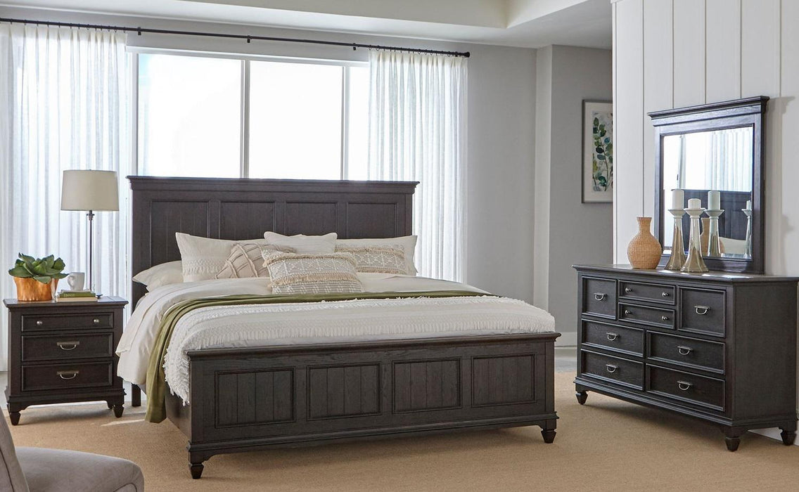 Liberty Furniture Allyson Park 3 Drawer Nightstand with Charging Station Wirebrushed Black Forest - Furniture Max (Falls Church,VA) *