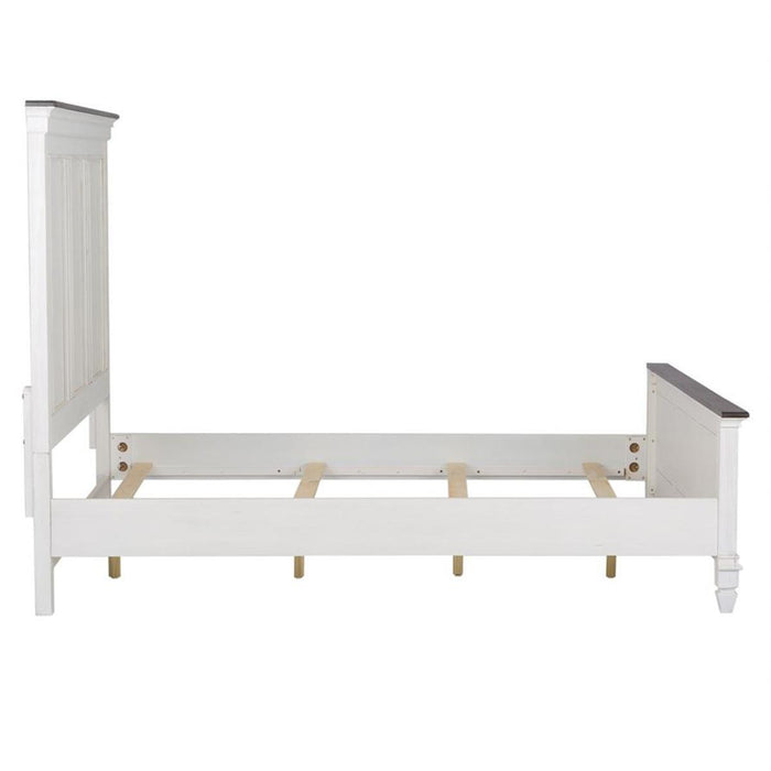 Liberty Furniture Allyson Park King Panel Bed in Wirebrushed White - Furniture Max (Falls Church,VA) *