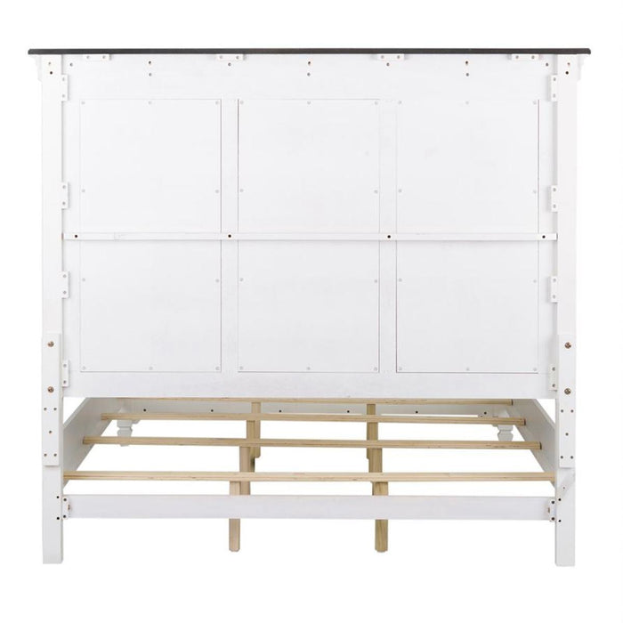 Liberty Furniture Allyson Park King Panel Bed in Wirebrushed White - Furniture Max (Falls Church,VA) *