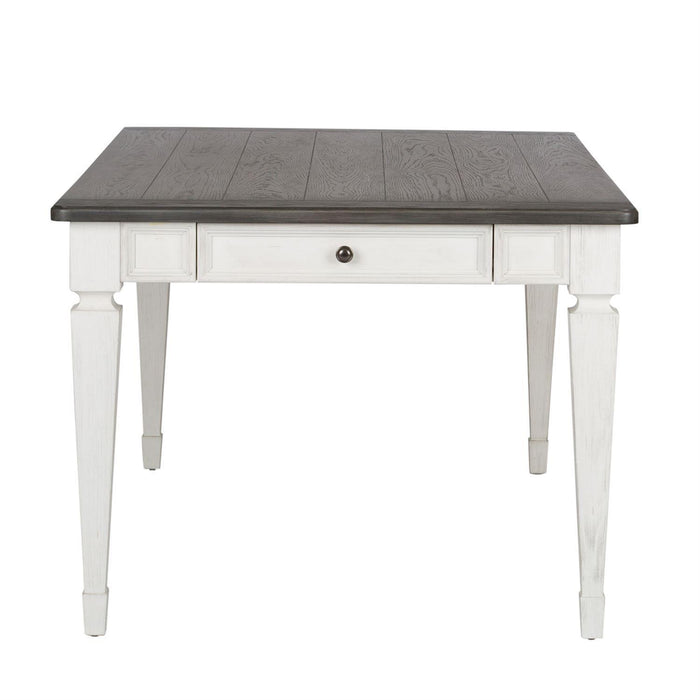 Liberty Furniture Allyson Park Rectangular Leg Table in White with Charcoal - Furniture Max (Falls Church,VA) *