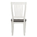 Liberty Furniture Allyson Park Slat Back Side Chair in White with Charcoal (Set of 2) - Furniture Max (Falls Church,VA) *