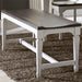 Liberty Furniture Allyson Park Wood Seat Bench in Wirebrushed White - Furniture Max (Falls Church,VA) *