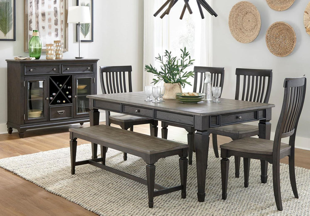 Liberty Furniture Allyson Park Buffet in Wirebrushed Black Forest - Furniture Max (Falls Church,VA) *