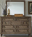 Liberty Furniture Americana Farmhouse Landscape Mirror in Dusty Taupe and Black - Furniture Max (Falls Church,VA) *