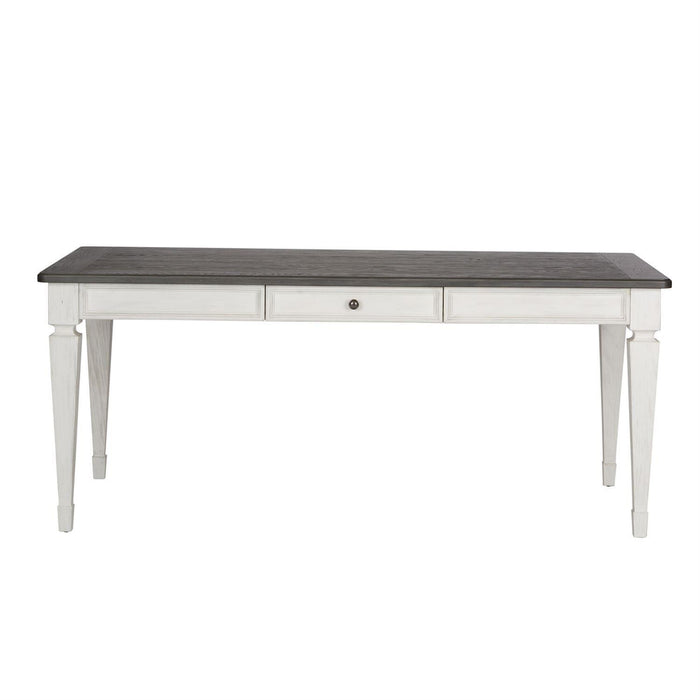 Liberty Furniture Allyson Park Rectangular Leg Table in White with Charcoal - Furniture Max (Falls Church,VA) *