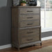 Liberty Furniture Artisan Prairie Drawer Chest in Wirebrushed aged oak with gray dusty wax - Furniture Max (Falls Church,VA) *