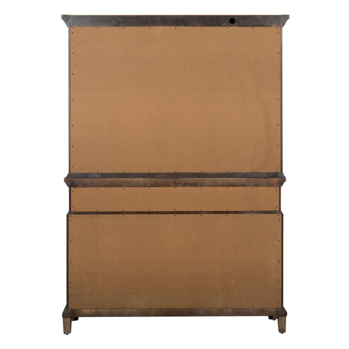 Liberty Furniture Artisan Prairie Hutch & Buffet in Aged Oak - Furniture Max (Falls Church,VA) *