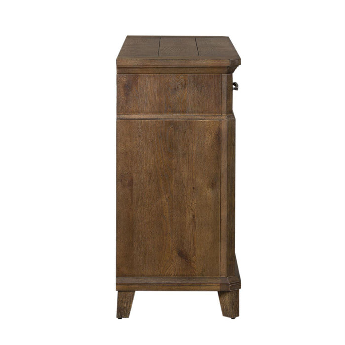 Liberty Furniture Artisan Prairie Sliding Door Buffet in Aged Oak WILL SHIP APPX on JUNE 22 2022 - Furniture Max (Falls Church,VA) *