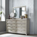 Liberty Furniture Belmar 8 Drawer Dresser in Washed Taupe and Silver Champagne - Furniture Max (Falls Church,VA) *