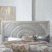 Liberty Furniture Belmar King Panel Bed in Washed Taupe and Silver Champagne - Furniture Max (Falls Church,VA) *