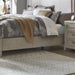 Liberty Furniture Belmar King Upholstered Sleigh Bed in Washed Taupe and Silver Champagne - Furniture Max (Falls Church,VA) *