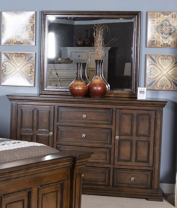 Liberty Furniture Big Valley 2 Door with 6 Drawer Dresser in Brownstone - Furniture Max (Falls Church,VA) *
