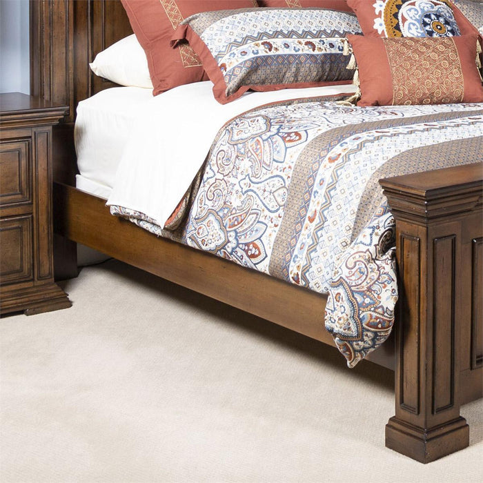 Liberty Furniture Big Valley Queen Panel Bed in Brownstone - Furniture Max (Falls Church,VA) *