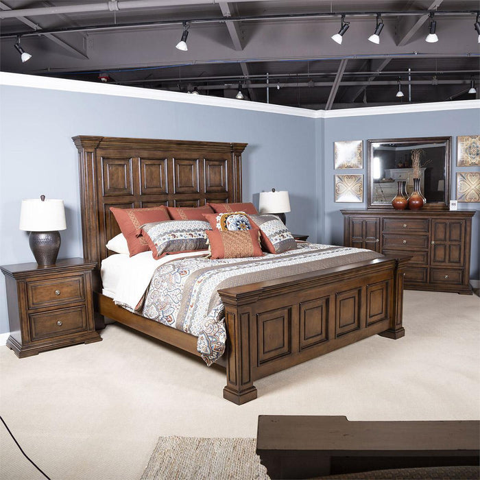 Liberty Furniture Big Valley Queen Panel Bed in Brownstone - Furniture Max (Falls Church,VA) *