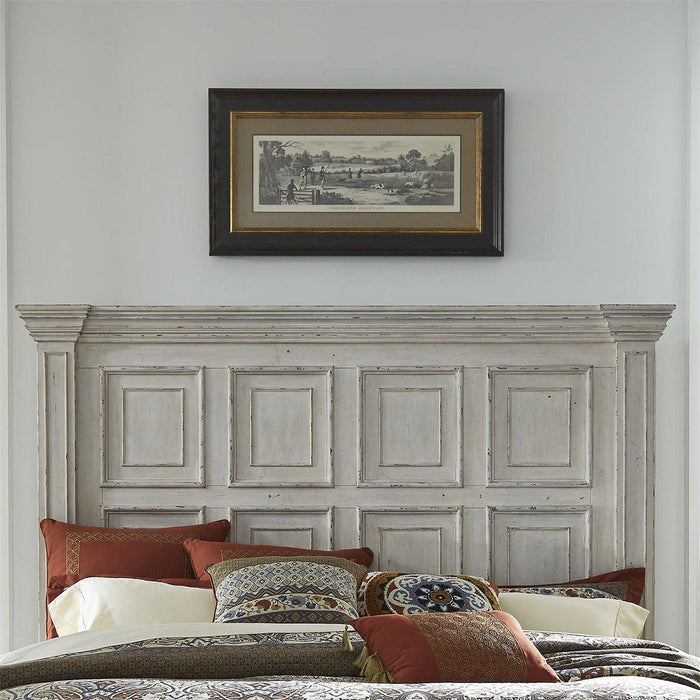 Liberty Furniture Big Valley California King Panel Bed in Whitestone - Furniture Max (Falls Church,VA) *