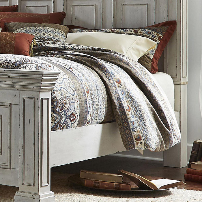 Liberty Furniture Big Valley Queen Panel Bed in Whitestone - Furniture Max (Falls Church,VA) *