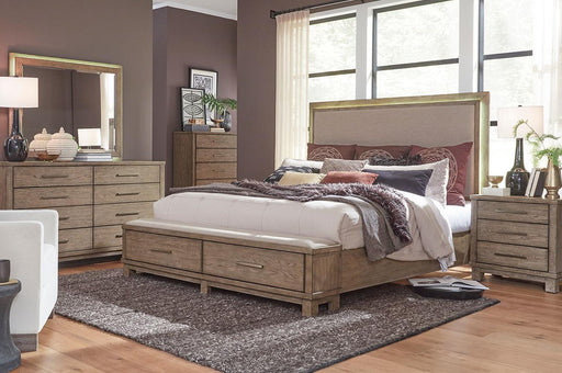 Liberty Furniture Canyon Road King Storage Bed in Burnished Beige - Furniture Max (Falls Church,VA) *