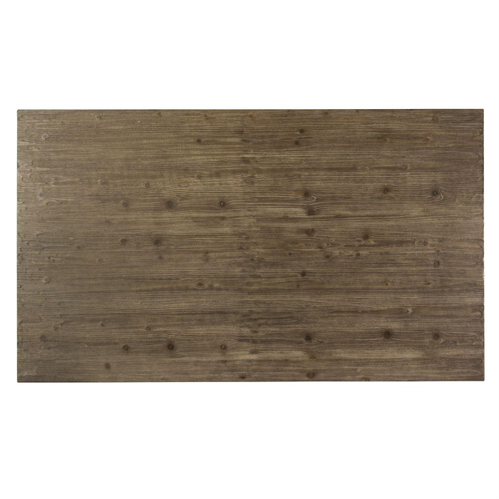 Liberty Furniture Carolina Lakes Trestle Table in Weathered Gray - Furniture Max (Falls Church,VA) *