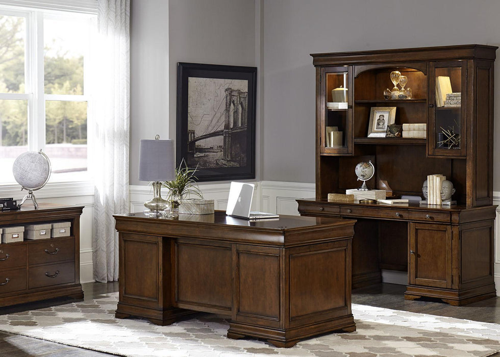 Liberty Furniture Chateau Valley Bunching Bookcase in Brown Cherry - Furniture Max (Falls Church,VA) *