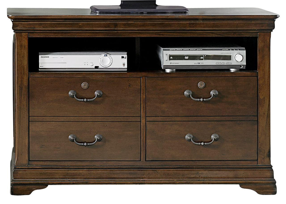 Liberty Furniture Chateau Valley Media File Cabinet in Brown Cherry - Furniture Max (Falls Church,VA) *