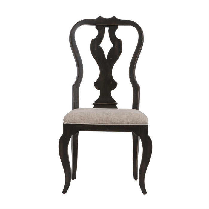 Liberty Furniture Chesapeake Splat Back Side Chair (RTA) in Antique Black (Set of 2) - Furniture Max (Falls Church,VA) *