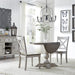 Liberty Furniture Cottage Lane Drop Leaf Single Pedestal Table in Antique White - Furniture Max (Falls Church,VA) *