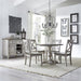 Liberty Furniture Cottage Lane Drop Leaf Single Pedestal Table in Antique White - Furniture Max (Falls Church,VA) *