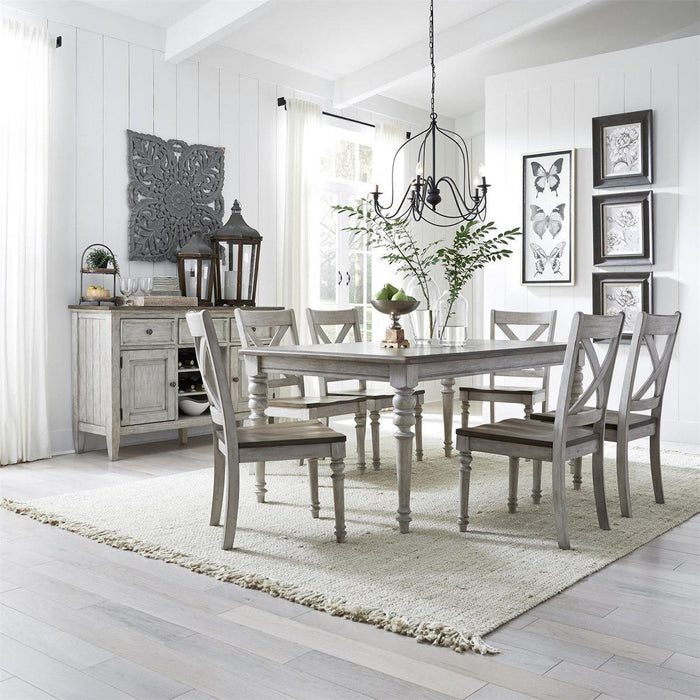 Liberty Furniture Cottage Lane Rectangular Leg Table in Antique White - Furniture Max (Falls Church,VA) *
