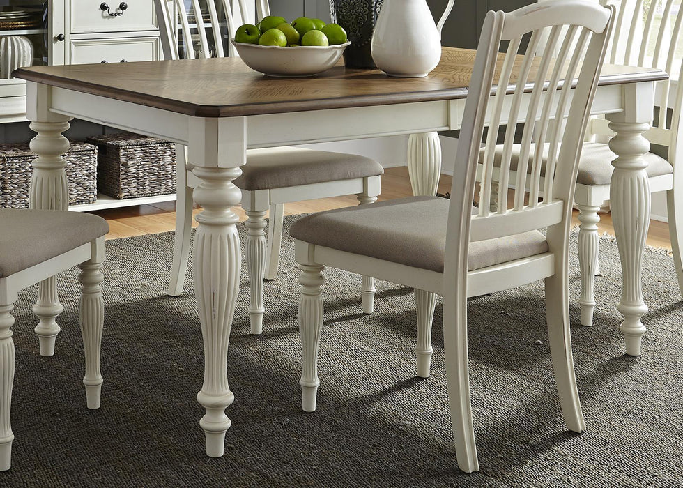 Liberty Furniture Cumberland Creek Rectangular Leg Table in Nutmeg/White - Furniture Max (Falls Church,VA) *