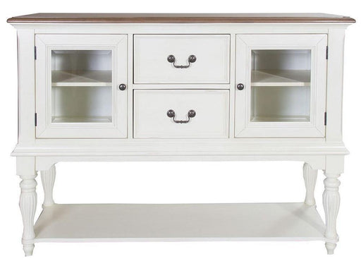 Liberty Furniture Cumberland Creek Server in Nutmeg/White - Furniture Max (Falls Church,VA) *